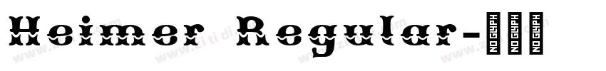 Heimer Regular字体转换